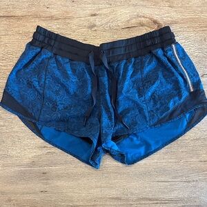 Lululemon Athletica Black and Blue Athletic Shorts